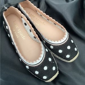 Kate Spade Knottingham Dots Knit Espadrilles Flats